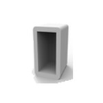 EMBOUT FINITION FLEX NÉON 18X16MM (SANS TROU)