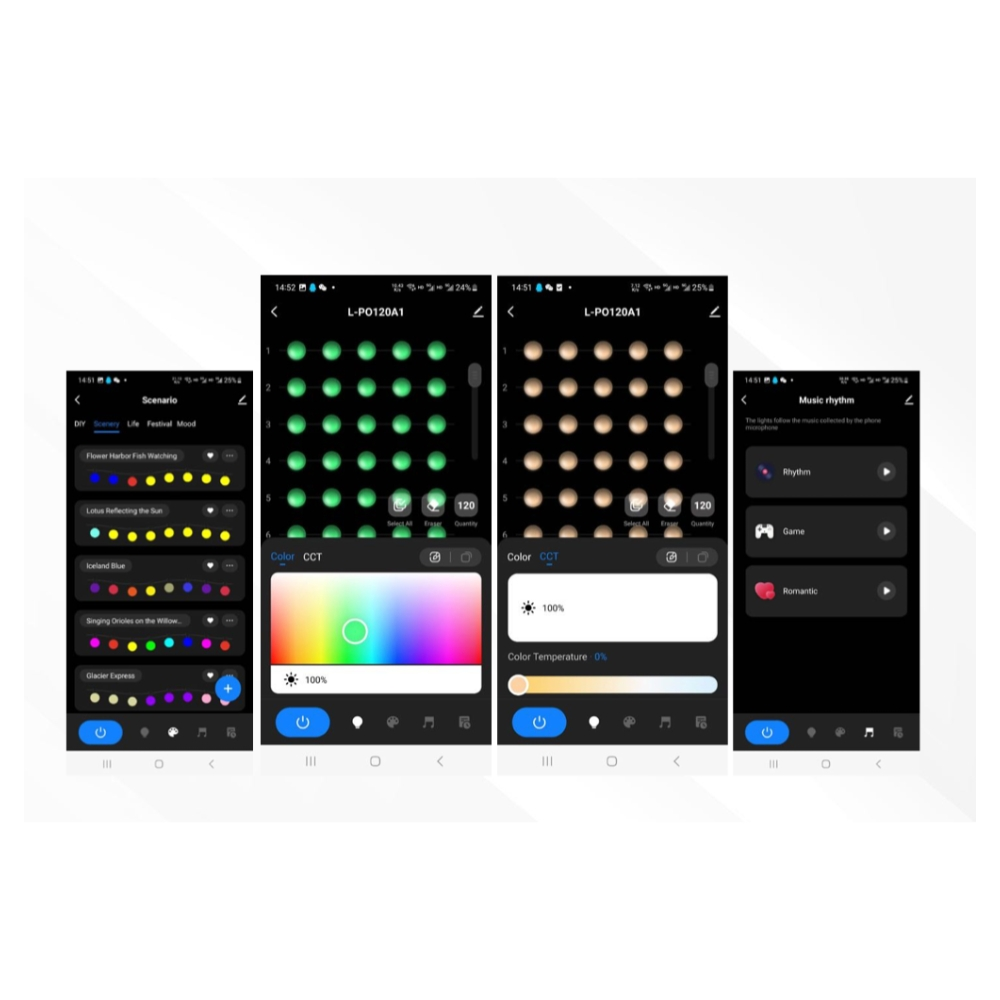 SMART PERMANENT OUTDOOR STRING LIGHT RGBTW