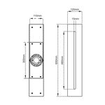 LED SLOT LINEAR WALL SCONCE 24 IN 16W 3CCT