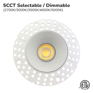 ENCASTRÉ LED DLT 4" ROND SANS BORDURE 12W