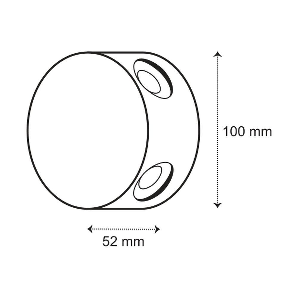 LED WALL SCONCE 4W 3000K ROUND UP/DOWN