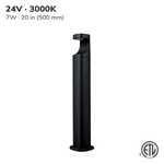 BOLLARD LED PAYSAGER 24V 7W 3000K 20 PO