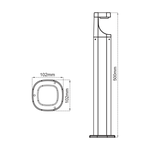 BOLLARD LED PAYSAGER 24V 7W 3000K 20 PO