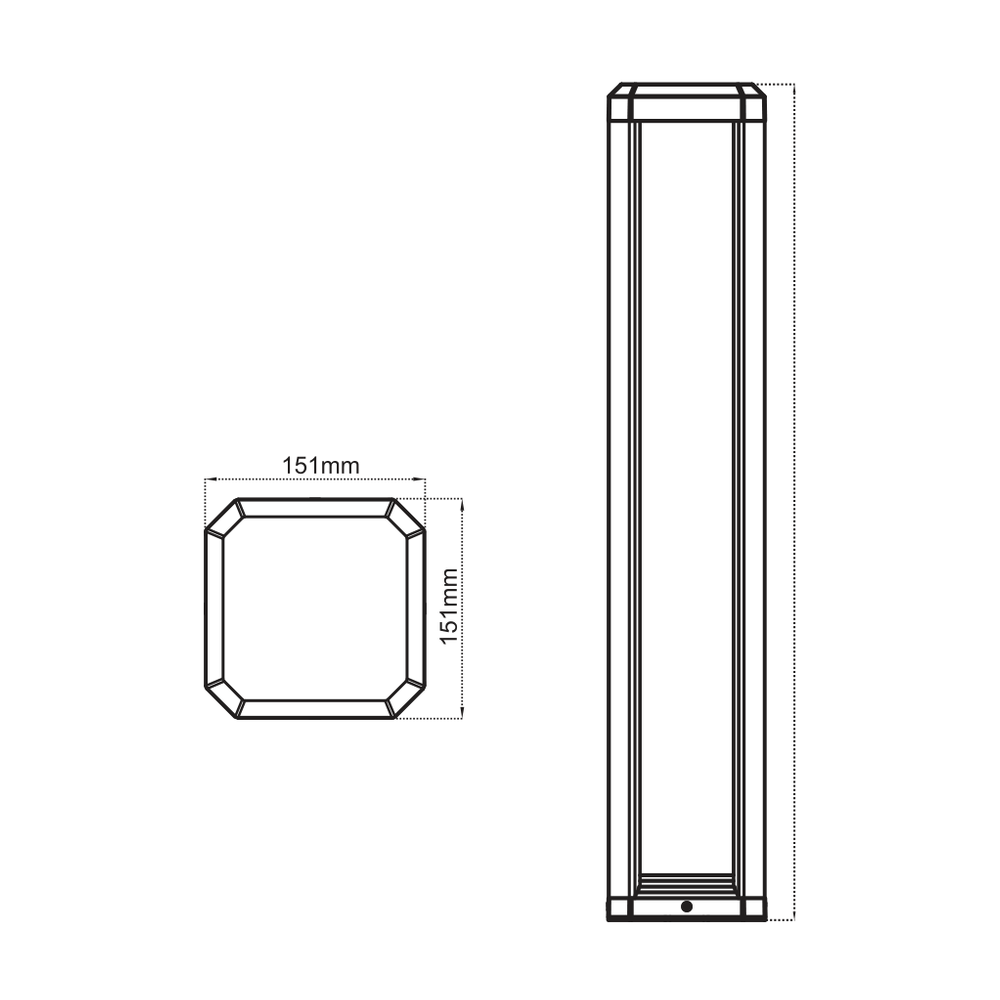 BOLLARD LED PAYSAGER 24V 12W 3000K 32 PO