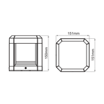 OUTDOOR LED WALL LIGHT 13W 3000K IP65