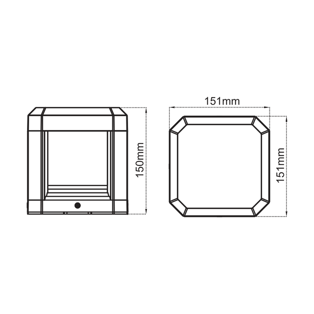 OUTDOOR LED WALL LIGHT 13W 3000K IP65