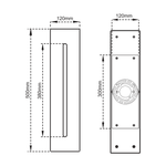 LED SLOT LINEAR WALL SCONCE 20 IN 12W 3CCT