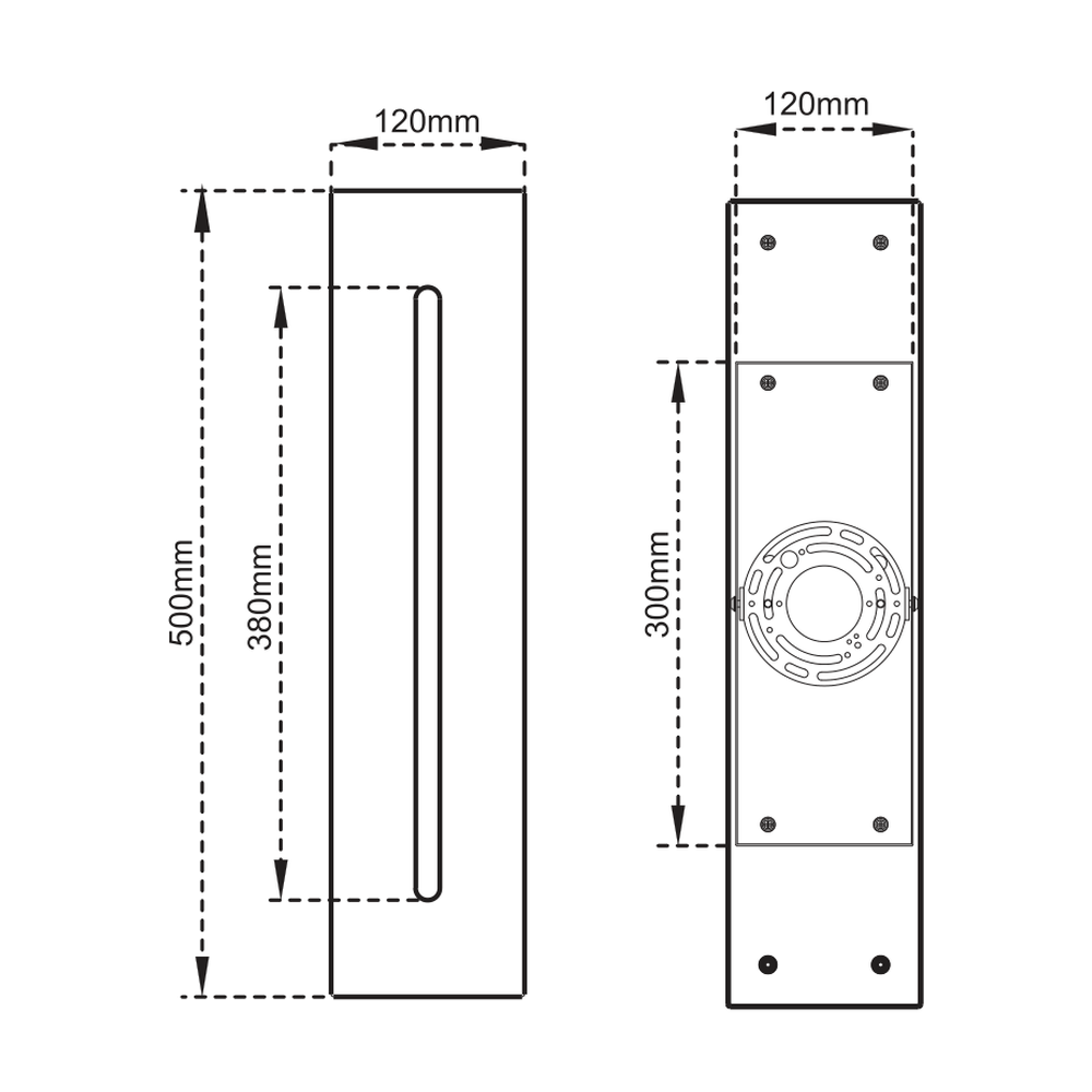 LED SLOT LINEAR WALL SCONCE 20 IN 12W 3CCT