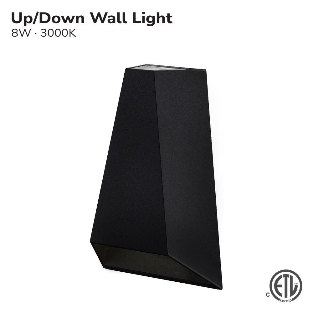 LED WALL SCONCE 8W 3000K UP/DOWN