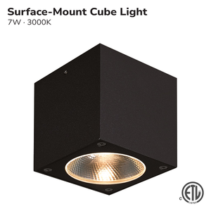 SURFACE-MOUNT LED CEILING LIGHT 7W 3000K CUBE