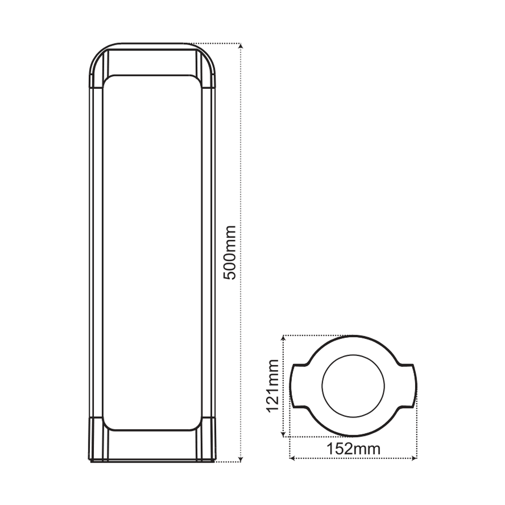 BOLLARD LED PAYSAGER 24V 12W 3000K 20 PO
