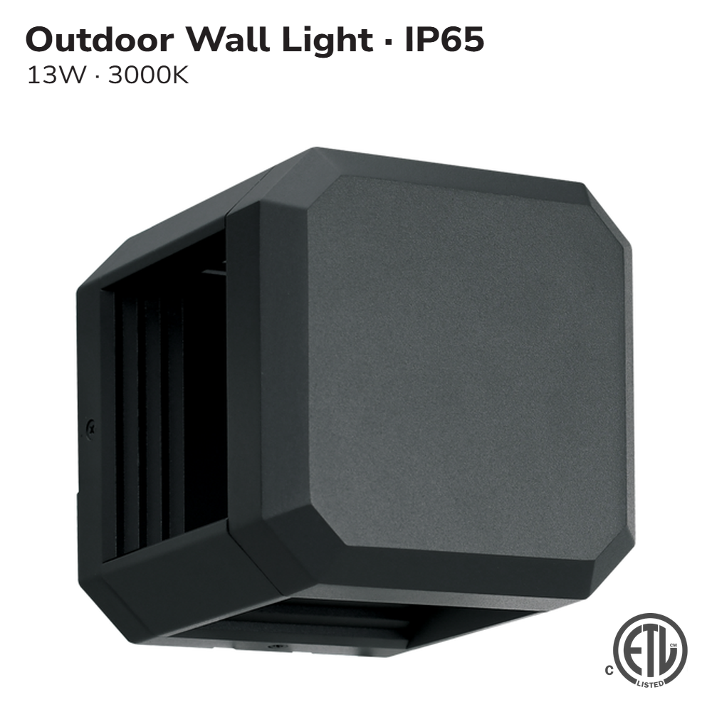OUTDOOR LED WALL LIGHT 13W 3000K IP65