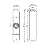 LED OVAL LINEAR WALL SCONCE 24 IN 16W 3CCT