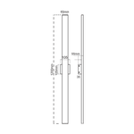 LED BACKLIT LINEAR WALL SCONCE 48 IN 30W 3CCT