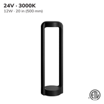 BOLLARD LED PAYSAGER 24V 12W 3000K 20 PO