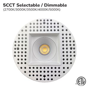 ENCASTRÉ LED DLT 4" CARRÉ SANS BORDURE 12W